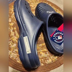 ATLANTA BRAVES FOCO NAVY SUNNY Day clogs